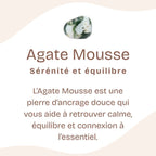 Bracelet "Courage" en Agate Mousse Chip