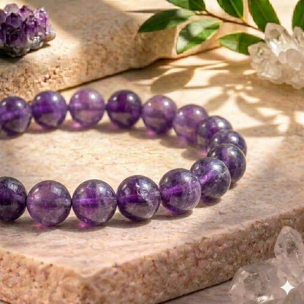Bracelet "Anti-Stress" en Amazonite & Améthyste