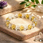 Bracelet "Anti-Fatigue" Mix en Citrine et Cristal de Roche