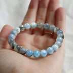 Bracelet "Accord" en Cyanite Bleue Naturelle Foncée