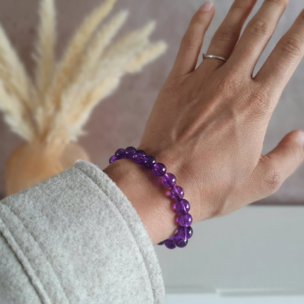 Bracelet "Anti-Stress" en Amazonite & Améthyste