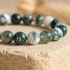 Bracelet "Vibration" en Agate Arbre