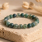 Bracelet "Courage" en Agate Mousse