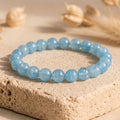 Bracelet "Bonheur" en Aigue-Marine