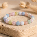 Bracelet "Attirance" en Morganite & Aigue-Marine