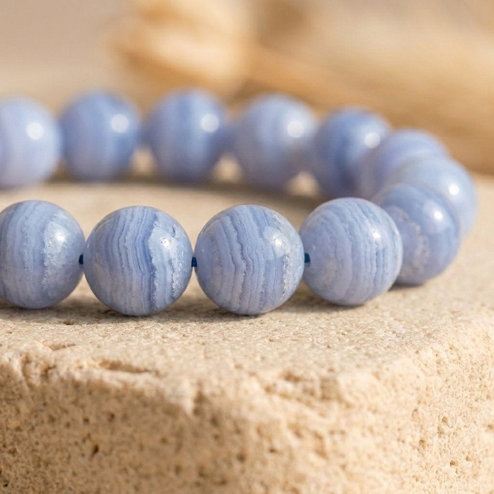 Bracelet "Communication" en Calcédoine