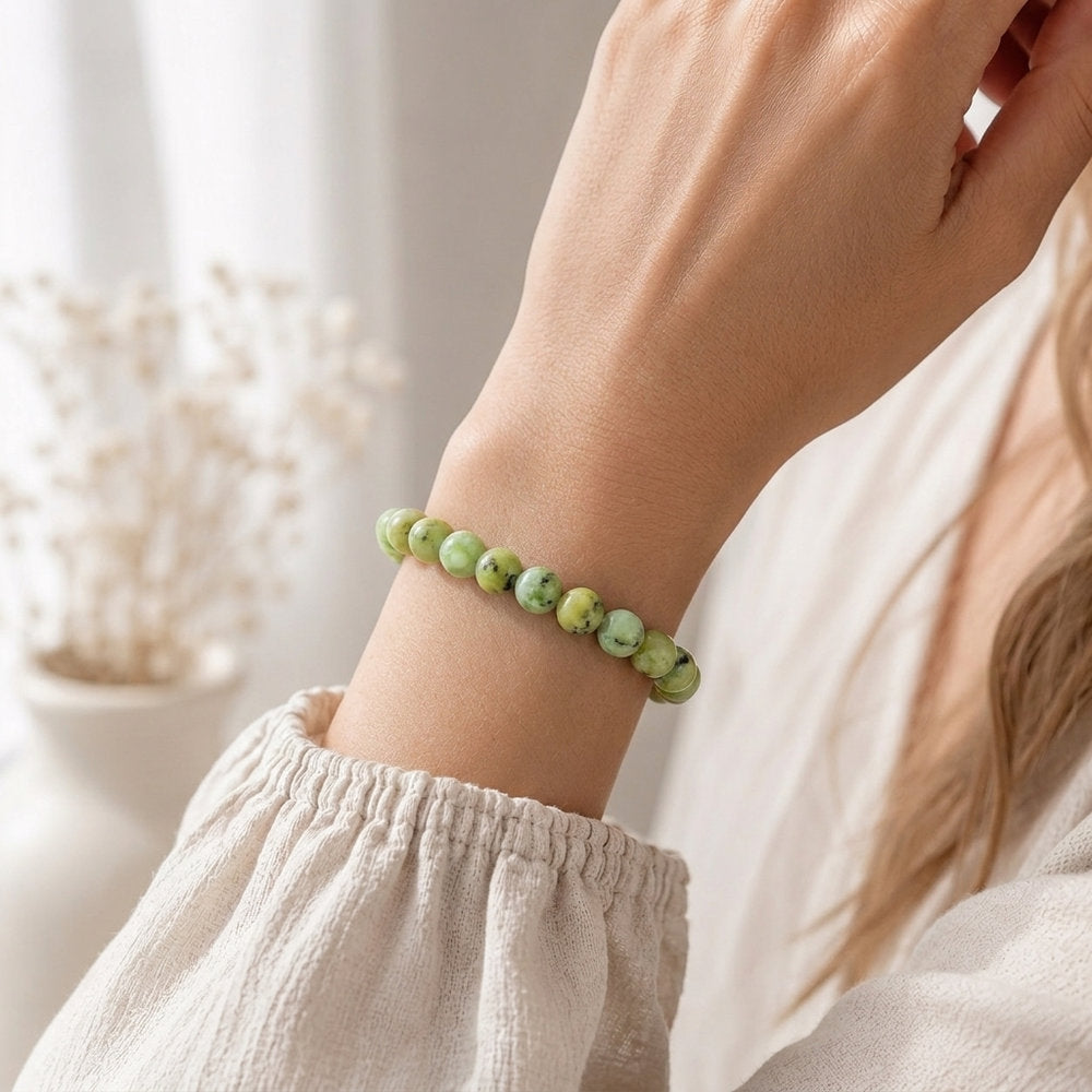 Bracelet "Réconfort" en Chrysoprase