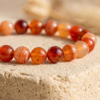Bracelet "Ancrage Doux" en Cornaline
