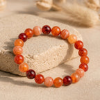 Bracelet "Ancrage Doux" en Cornaline