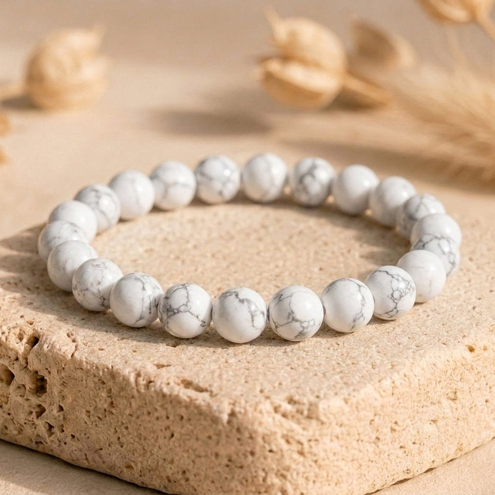 Bracelet "Patience" en Howlite