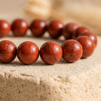 Bracelet "Protecteur" en Jaspe Rouge