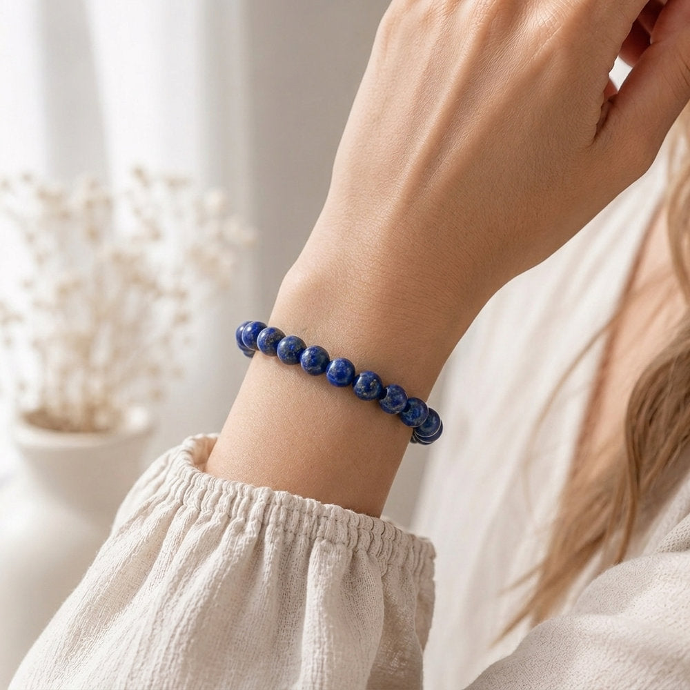 Bracelet "Contrôle" en Lapis Lazuli