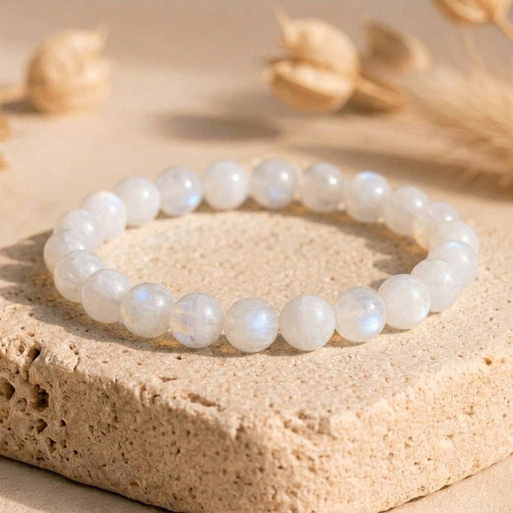 Bracelet "Féminité" en Pierre de Lune
