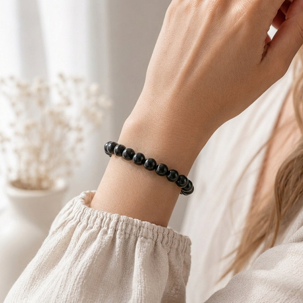 Bracelet "Absorption" en Tourmaline Noire