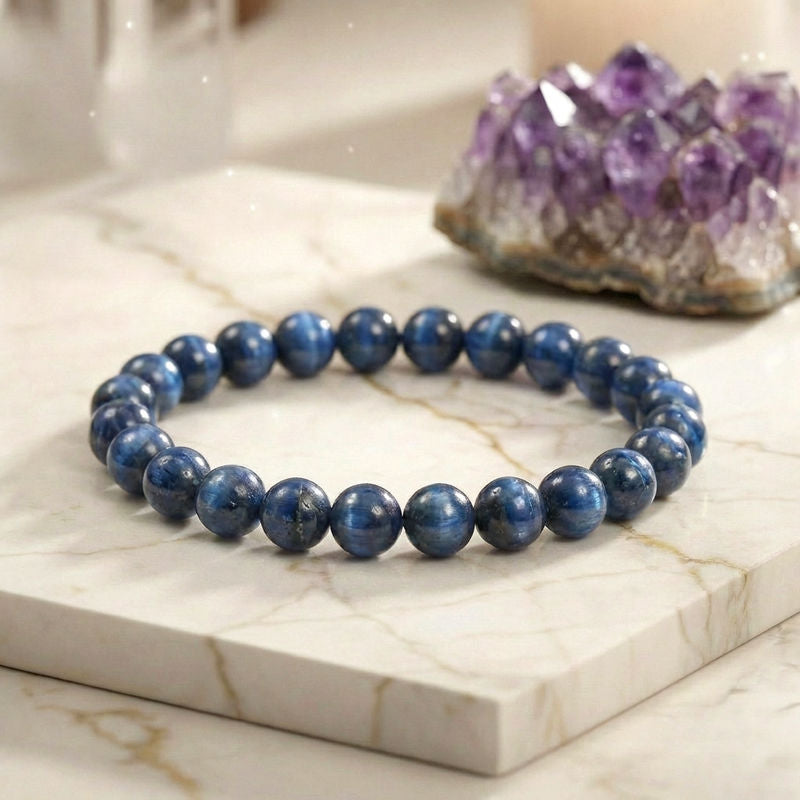 Bracelet "Accord" en Cyanite Bleue profond