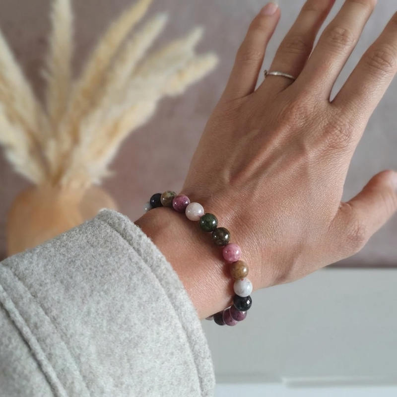 Bracelet "Renfort" en Tourmaline Multicolore