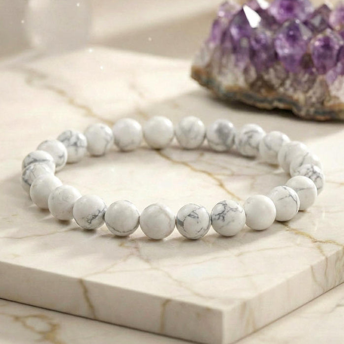 Bracelet "Patience" en Howlite