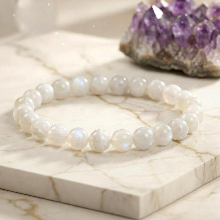 Bracelet "Féminité" en Pierre de Lune