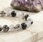 Bracelet "Purification et Protection" en Quartz & Tourmaline Noire