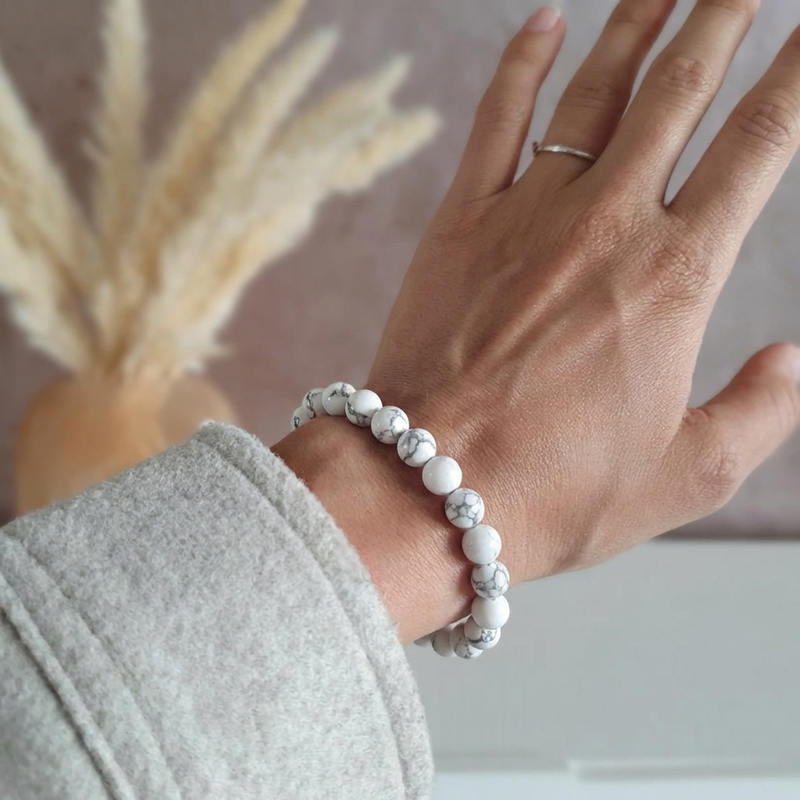 Bracelet "Patience" en Howlite