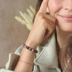 Bracelet "Soin" en Rhodonite De Madagascar
