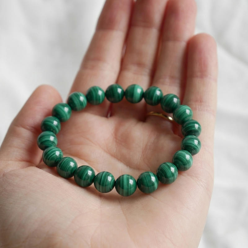 Bracelet "Paix" en Malachite