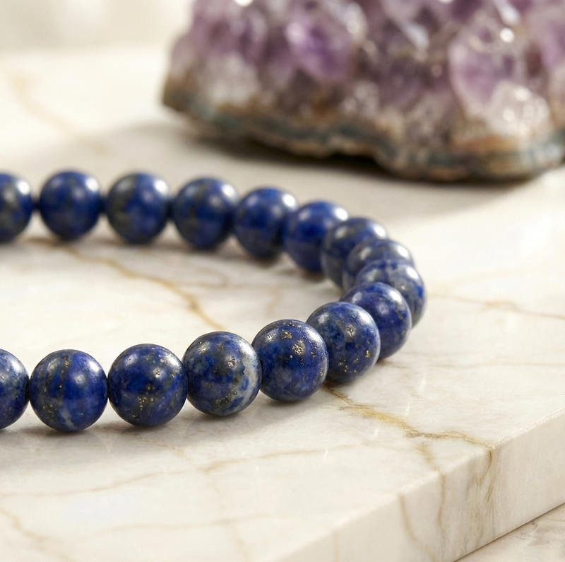 Bracelet "Contrôle" en Lapis Lazuli
