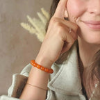 Bracelet "Ancrage Doux" en Cornaline