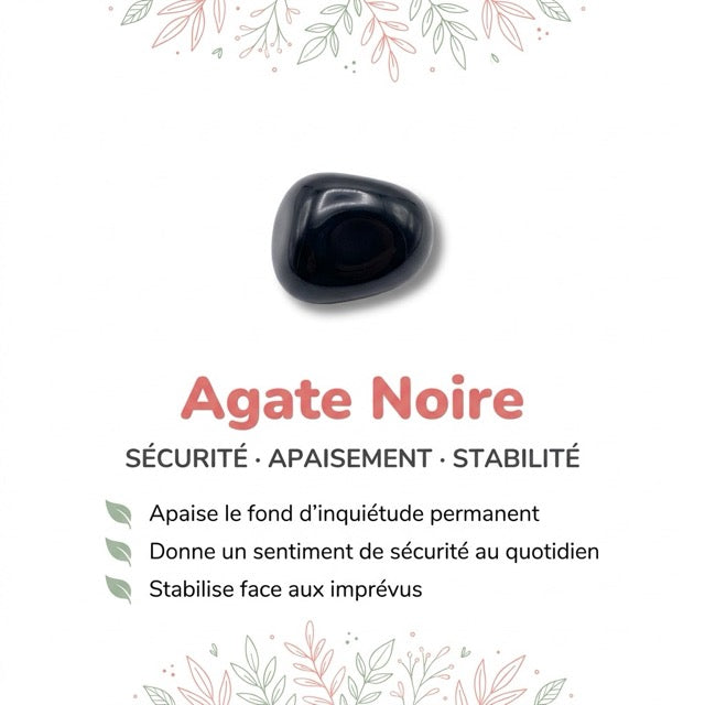 Vertus de la pierre : Agate Noire Onyx