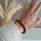 Bracelet "Assurance" en Grenat
