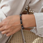 Bracelet "Protection Triple" en Hematite, Oeil-de-Tigre et Obsidienne