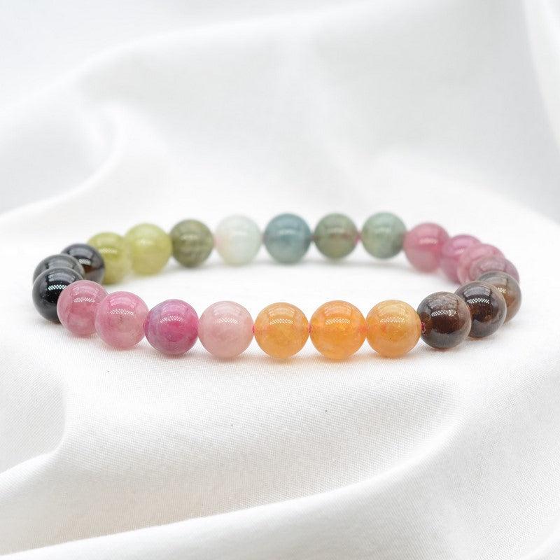 [PIÈCE RARE] Bracelet en Tourmaline Multicolore AAA - lespierresdubienetre