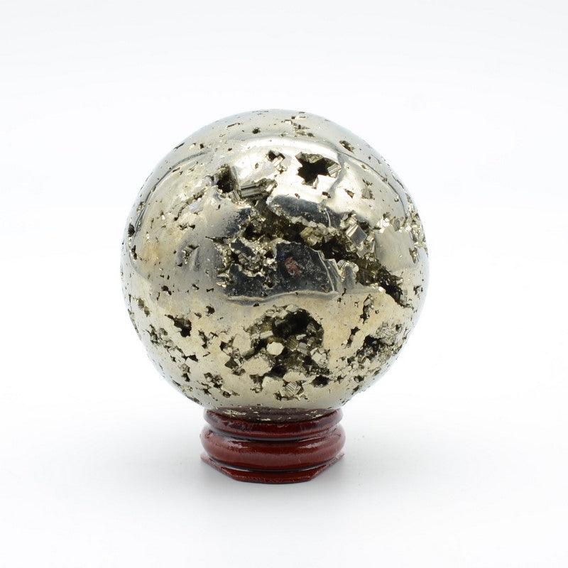 Sphère en Pyrite (518g) REF : SP5 - lespierresdubienetre