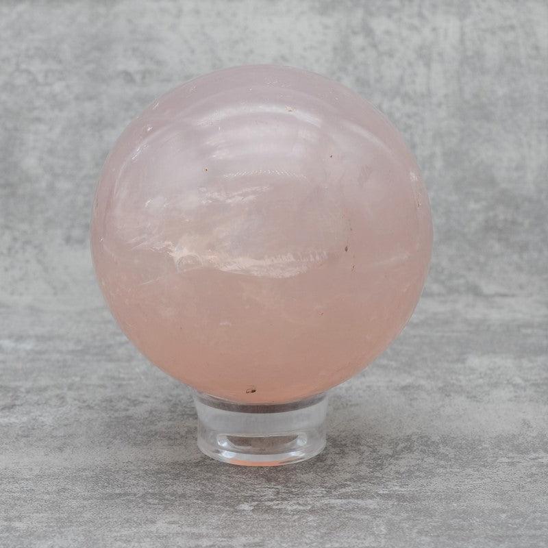 Sphère de Quartz Rose (553g) Ref : SR5 - lespierresdubienetre