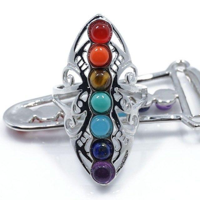 Bague 7 2025 chakras argent