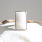 Bague "Amplificateur" Rectangle en Quartz Blanc (réglable) - lespierresdubienetre