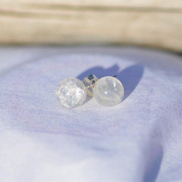 Cintres poids d'oreilles avec cristal Boucles d'oreilles quartz de