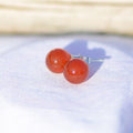 Boucles d'oreilles "Ancrage Doux" en Cornaline (Argent 925)