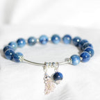 Bracelet Accord" en Cyanite & Argent 925- Pièce Bijouterie - lespierresdubienetre