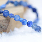Bracelet "Accord" en Cyanite Bleue Roulé - lespierresdubienetre