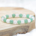 Bracelet "Bien-Être" Mix en Quartz Rose et Aventurine