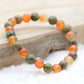 Bracelet "Ancrage Doux & Apprentissage" En Cornaline et Unakite - lespierresdubienetre