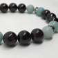 Bracelet "Ancrage et Apaisement" en Grenat & Amazonite - lespierresdubienetre