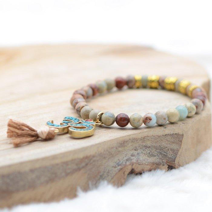 Bracelet Boho "Calme" - lespierresdubienetre