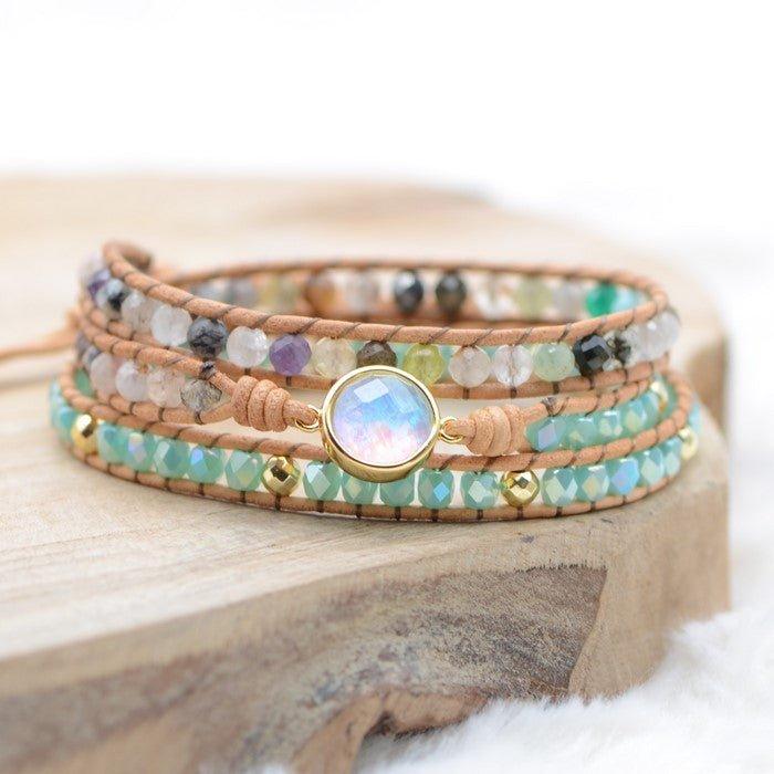 Bracelet Boho "Douceur & Apaisement" - lespierresdubienetre