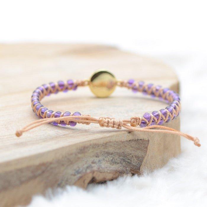 Bracelet Boho "Force et Sagesse" avec de l'opalite - lespierresdubienetre