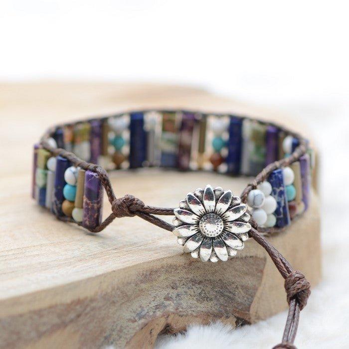 Bracelet Boho "Joie et tendresse" - lespierresdubienetre