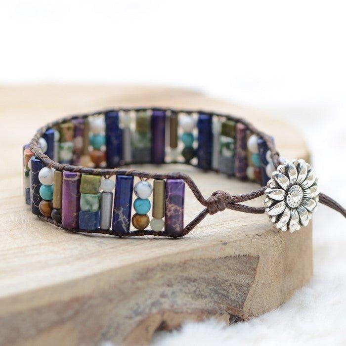 Bracelet Boho "Joie et tendresse" - lespierresdubienetre