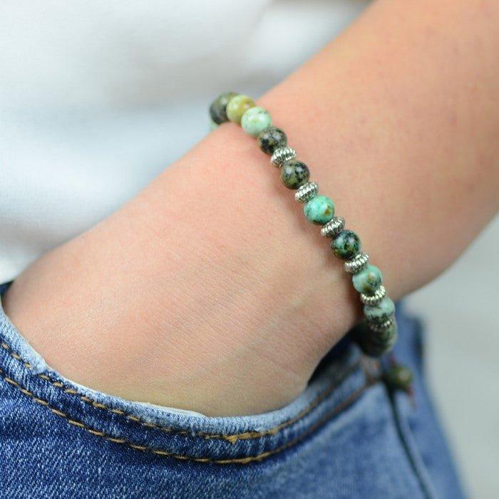 Bracelet Boho "Positif" - lespierresdubienetre