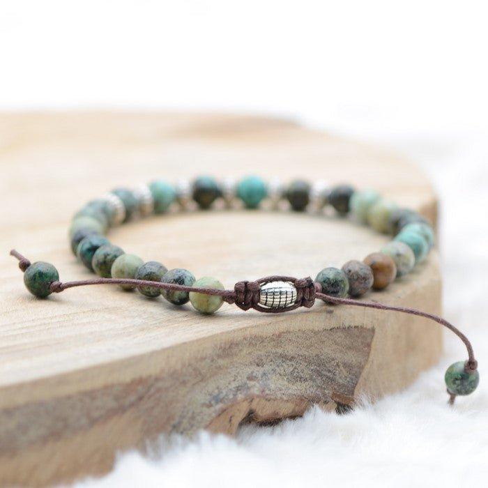 Bracelet Boho "Positif" - lespierresdubienetre